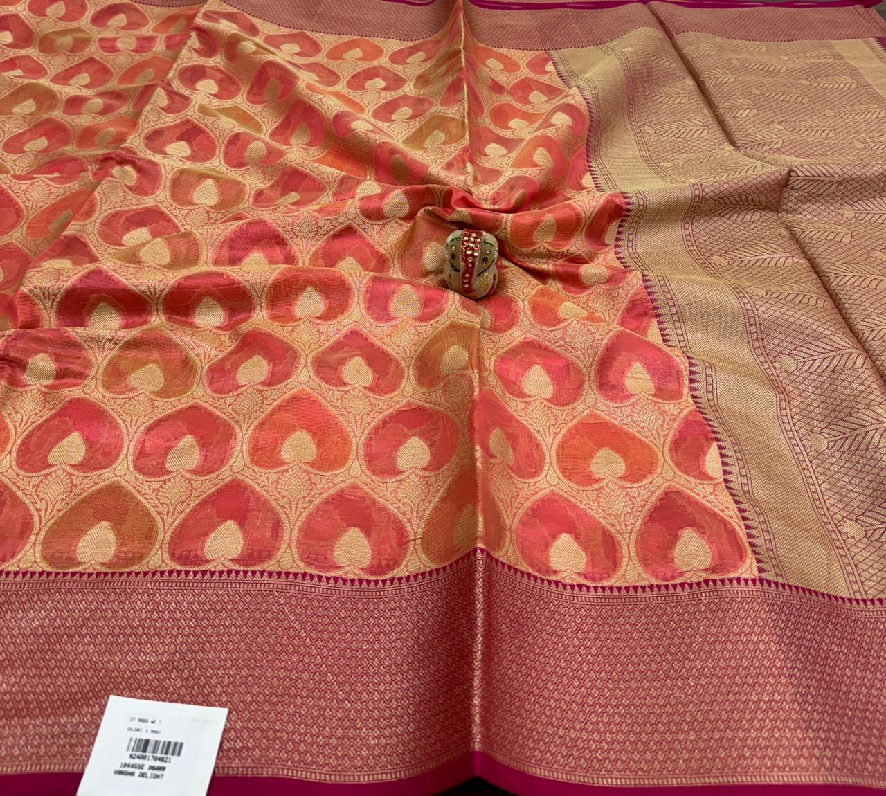 Premium Kota Chex Silk Saree with Blouse