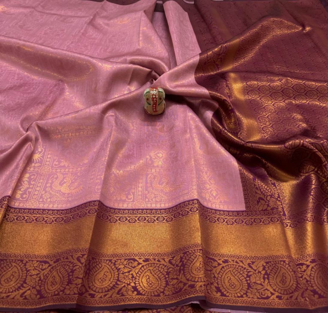 Fusion Pattu Saree With Blouse