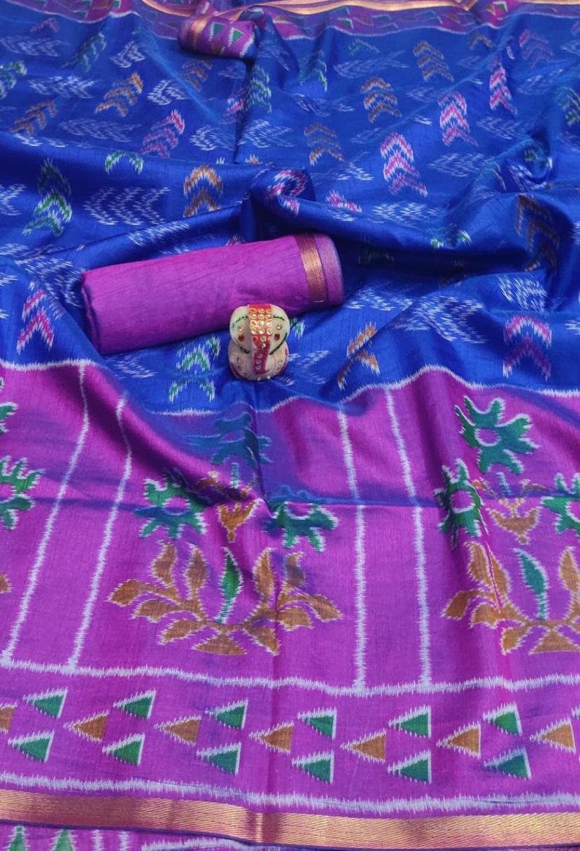 Silk Poochampally Saree with Blouse