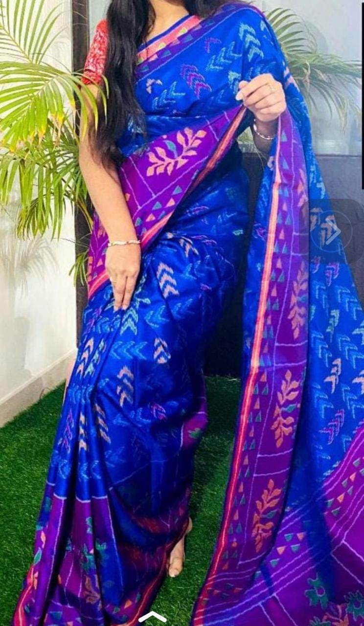 Silk Poochampally Saree with Blouse