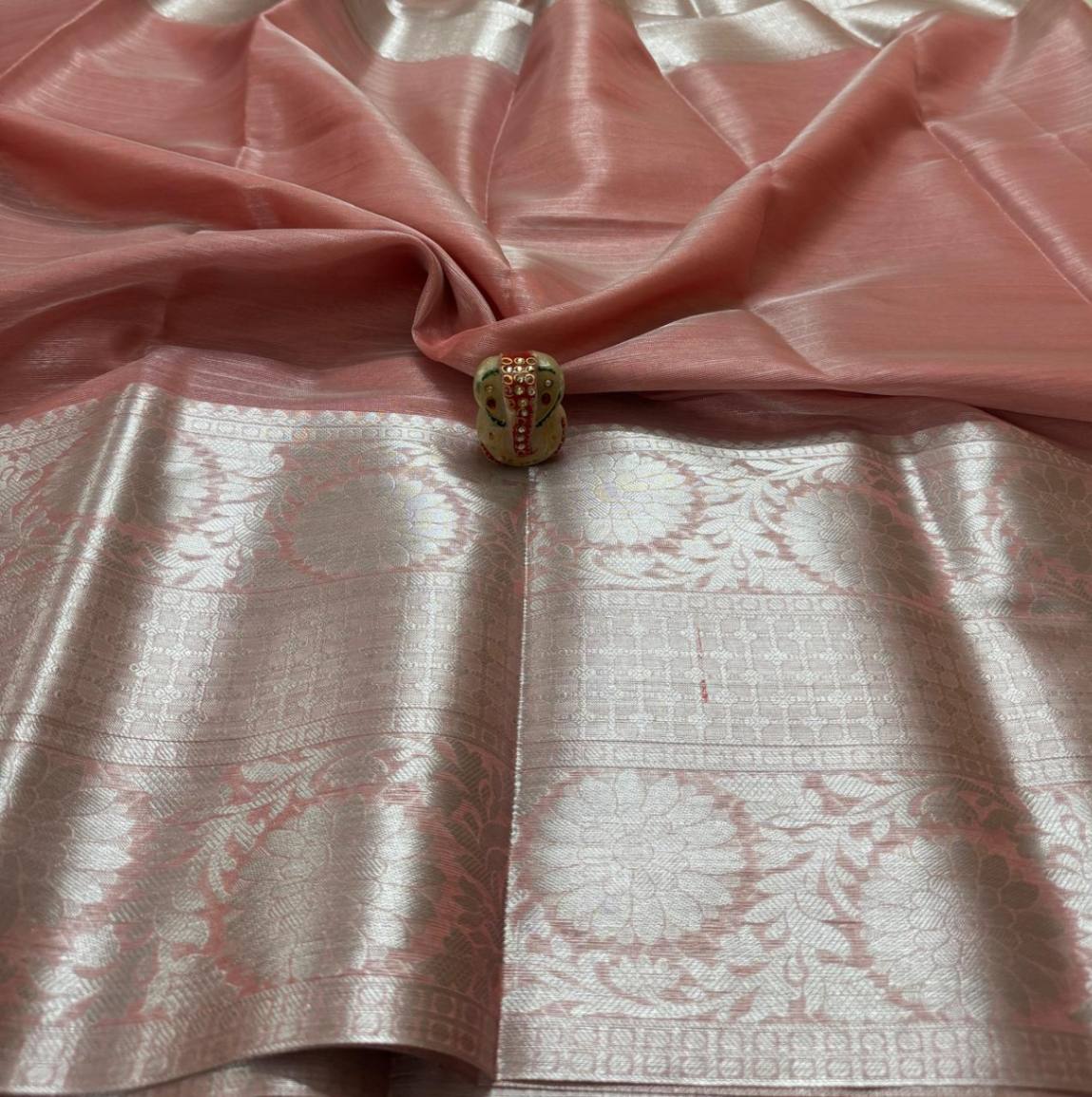 Tissue Silk Saree with Blouse.