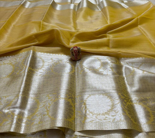 Tissue Silk Saree with Blouse.