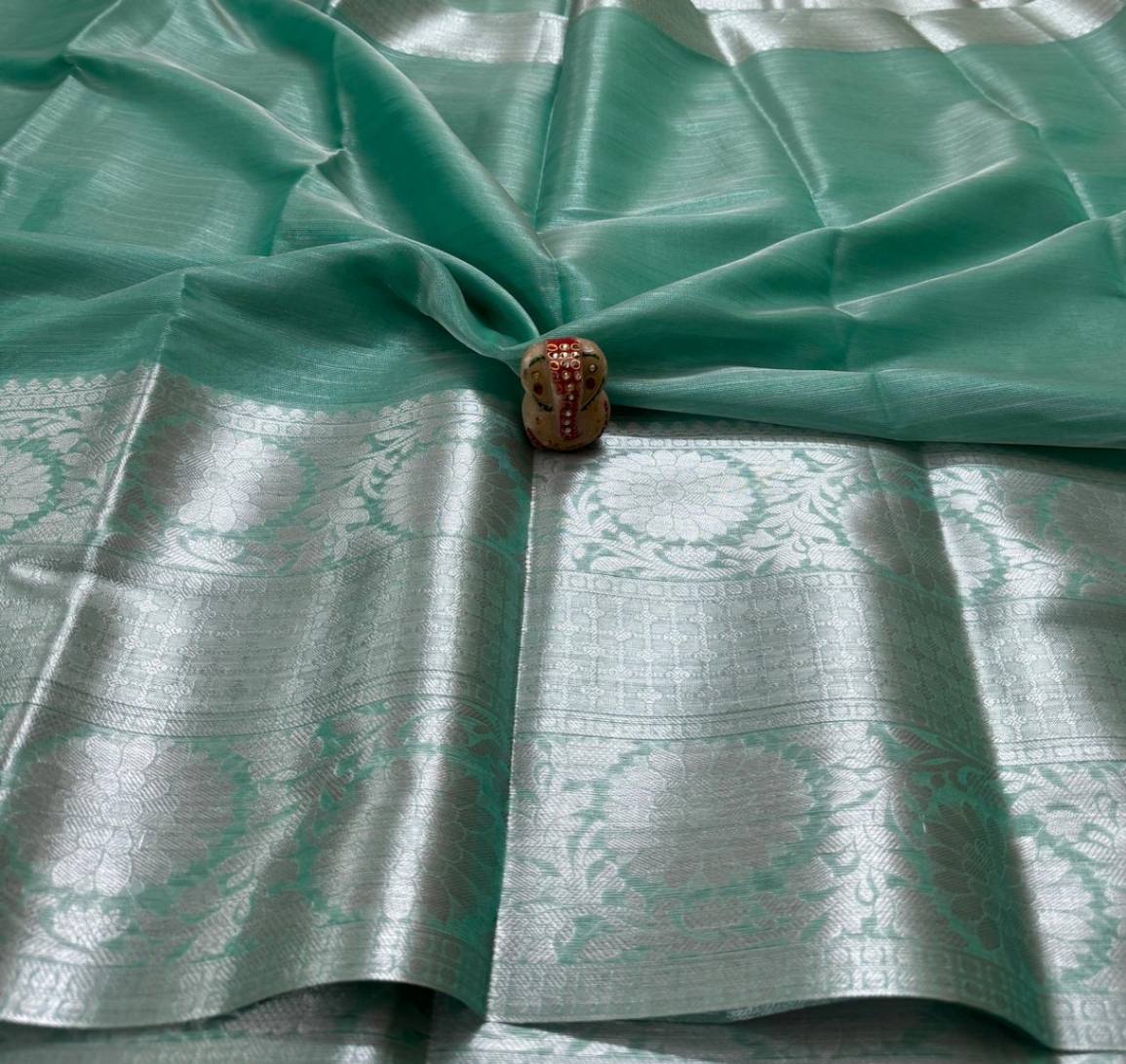 Tissue Silk Saree with Blouse.